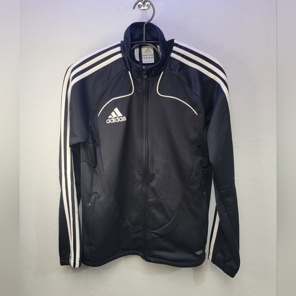 Adidas Clima365 Black/White Zip Front Womens Medium Jacket - Picture 1 of 8